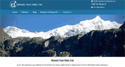 Desktop Screenshot of manaslutsumvalleytrek.com